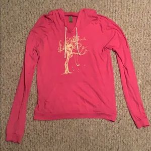 Pink light-weight hoodie